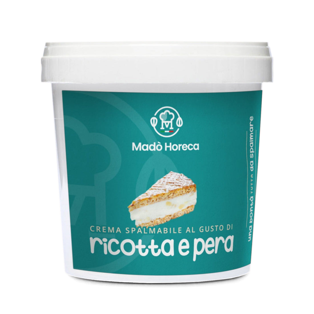 Ricotta e Pera Crema Spalmabile Artigianale Secchio da 1kg – Mado Ho.re.ca